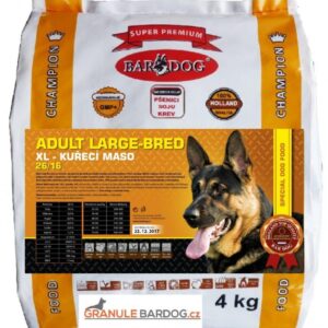 Bardog Super prémiové granule Adult Large Breed 26/16 4 kg