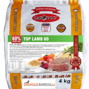 Bardog Lisované granule za studena Top Lamb 60 4 kg