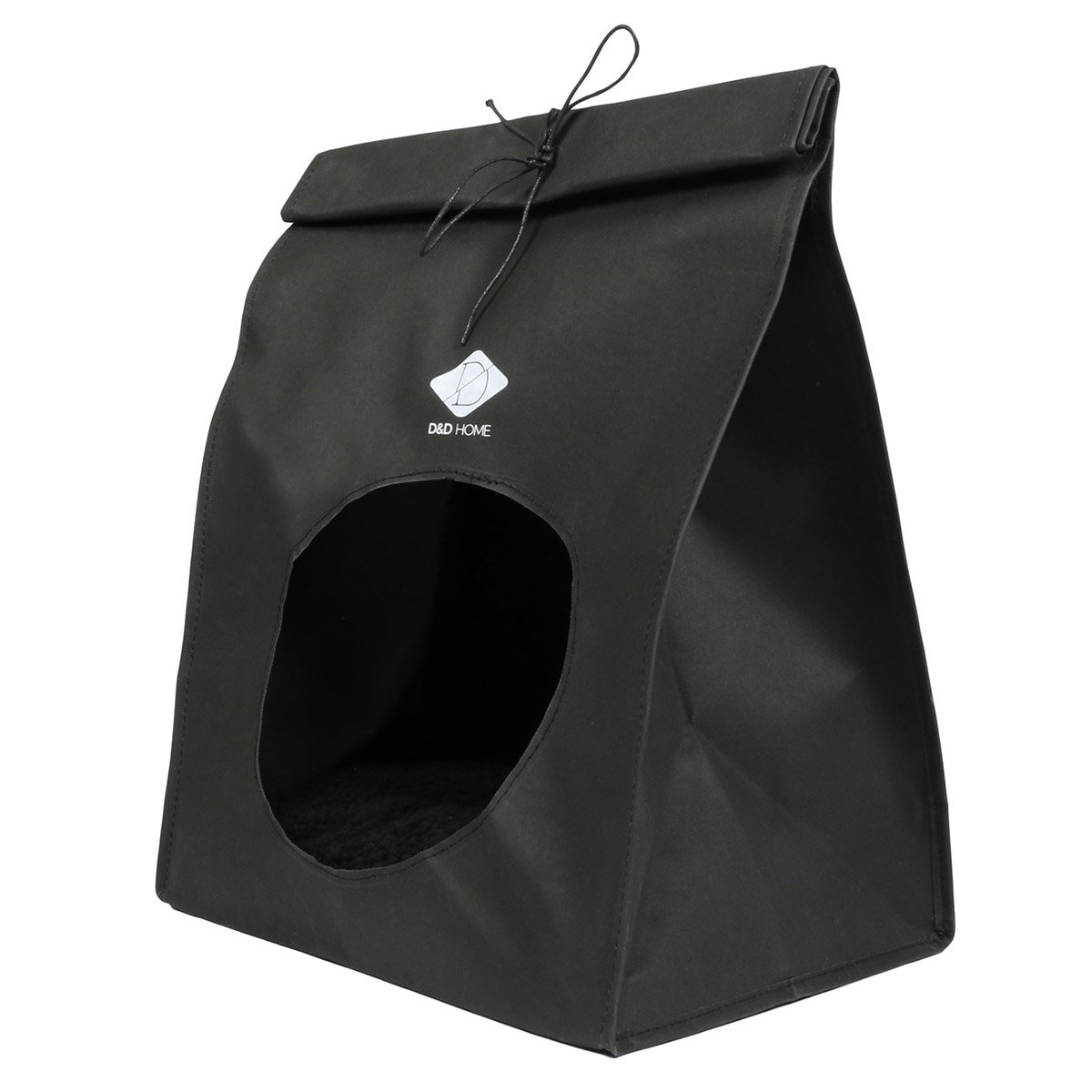 D&D Home domek pro kočku s papírovým vzhledem Oscar černá