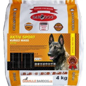 Bardog Super prémiové granule Aktiv sport 32/22 4 kg