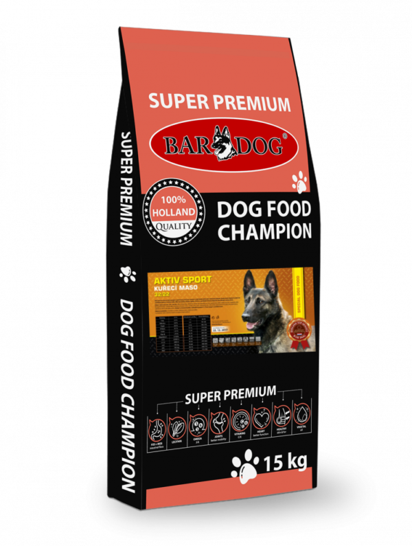 Bardog Super prémiové granule Aktiv sport 32/22 15 kg
