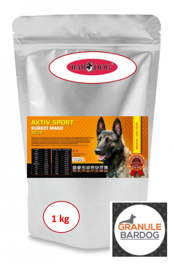 Bardog Super prémiové granule Aktiv sport 32/22 1 kg