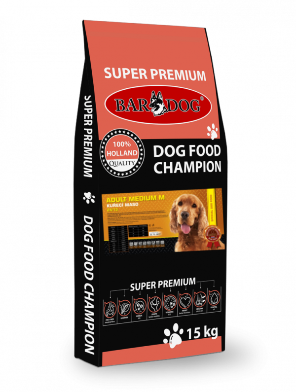 Bardog Super prémiové granule Adult Medium M 24/13 15 kg