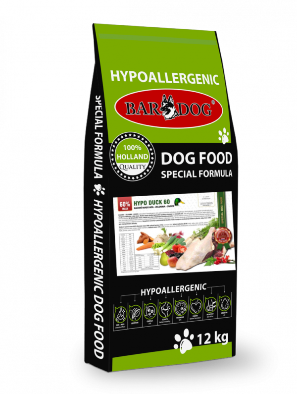 Bardog Hypoalergenní granule Hypo Duck 60 - 30/17 12 kg