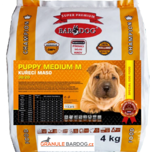 Bardog Super prémiové granule Puppy Medium M 30/20 4 kg