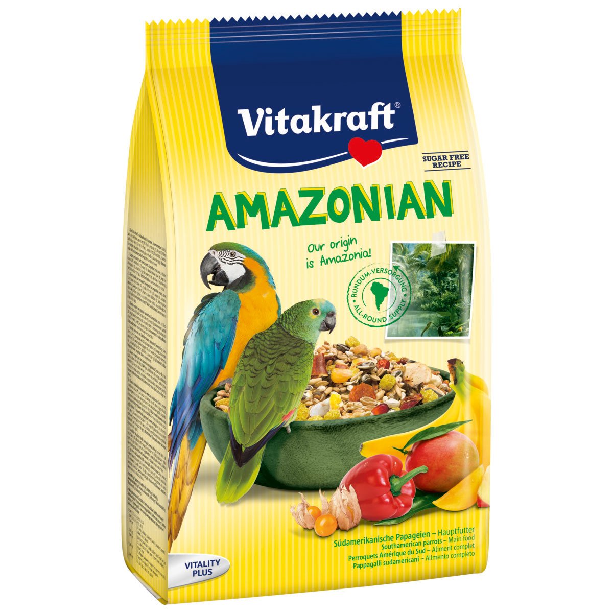 Vitakraft Amazonian hlavní krmivo pro jihoamerické papoušky 5× 750 g