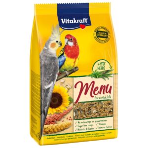 Vitakraft prémiové menu med pro velké papoušky 4× 3 kg