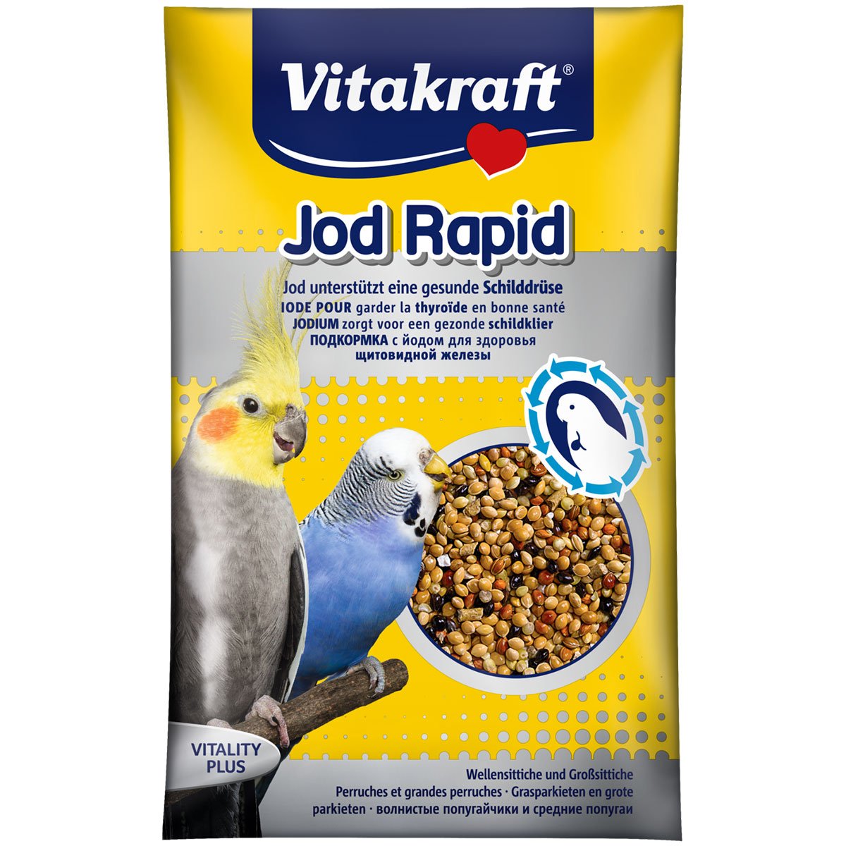 Vitakraft krmivo pro malé papoušky Jod Rapid 5× 20 g
