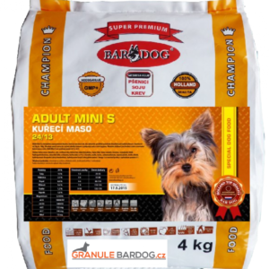 Bardog Super premiové granule Adult Mini S 24/13 4 kg